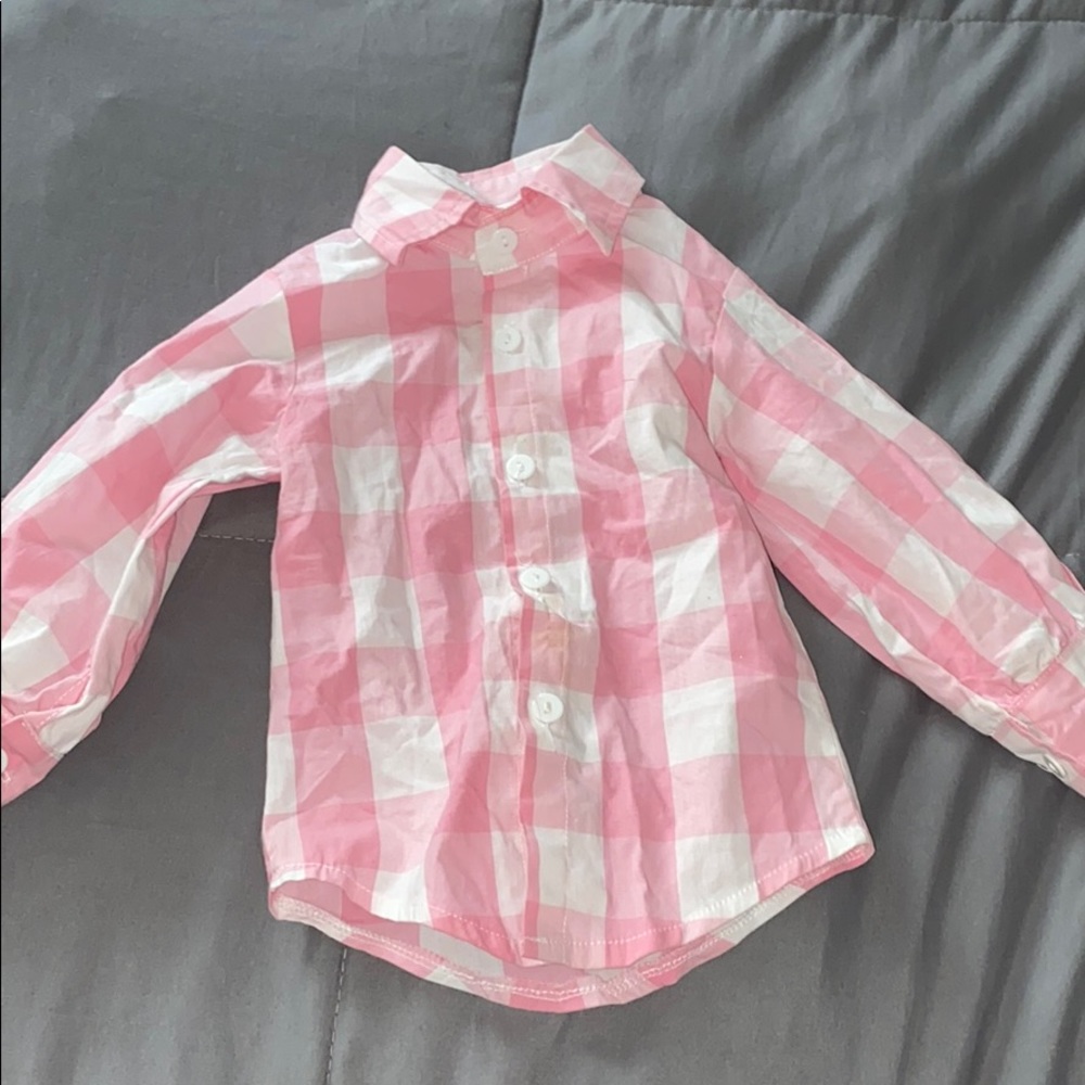 Babies plaid longsleeve shirt boy or girls
